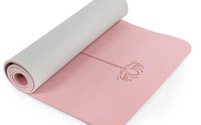 Alfombrilla de yoga antideslizante, esterillas de fitness de pilates, ecológicas, antidesgarros, de 1/4 de pulgada de grosor, esterillas de yoga para mujeres, tapetes de ejercicio para entrenamiento