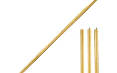 HSP Palo de yoga plegable de 4 pies y 6 pies y poste de postura para estiramiento profundo, flexibilidad, ejercicios de movilidad, equilibrio y fuerza